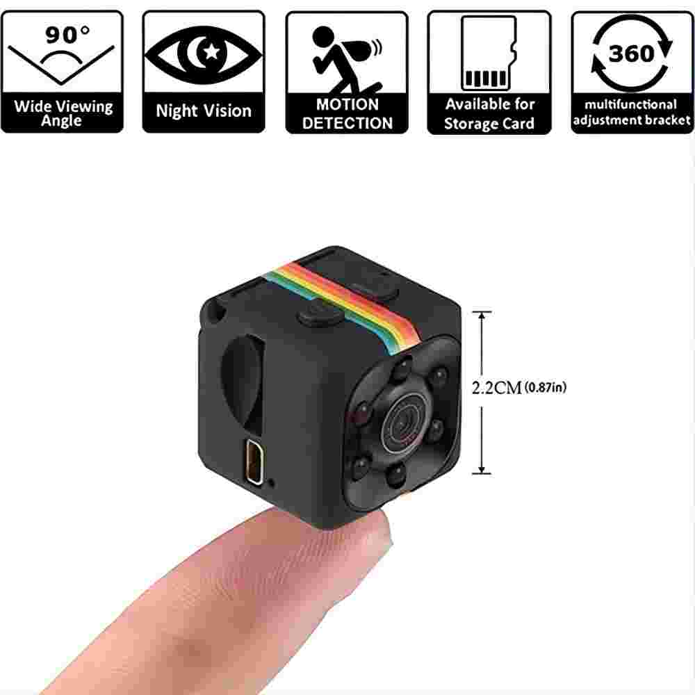 Smart Home Video - Câmera Mini SQ11 1080P, Câmera Esportiva