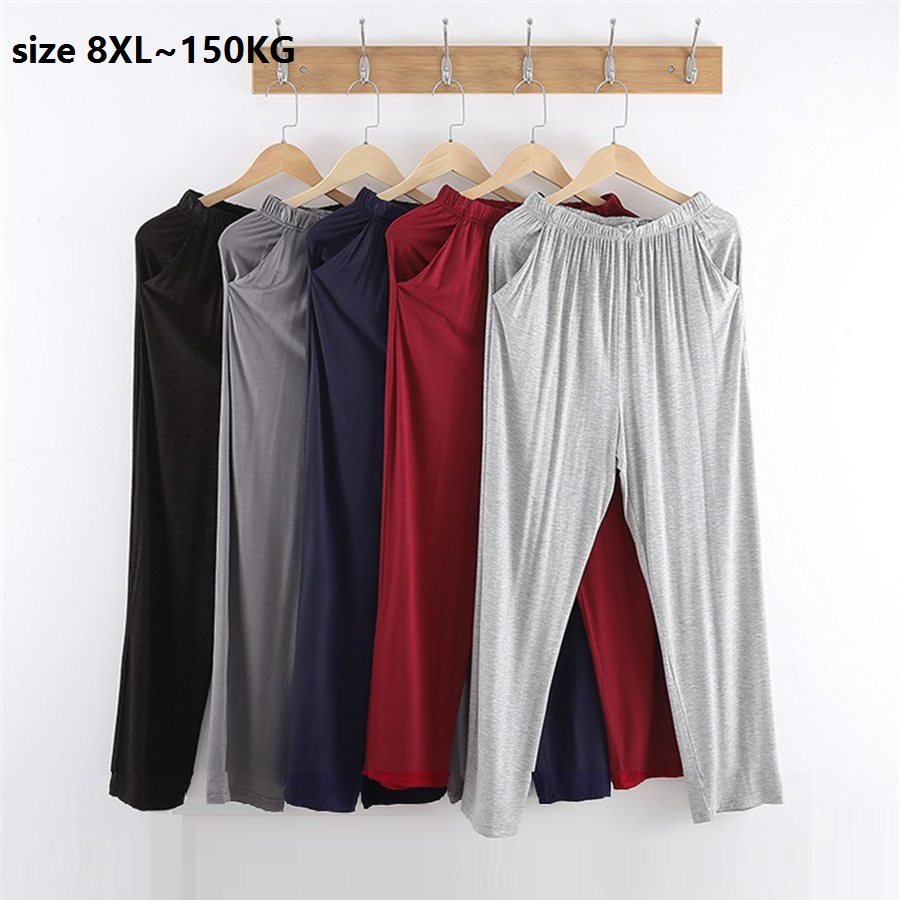 Smart Home Plus - Calça doméstica fina e macia masculina,