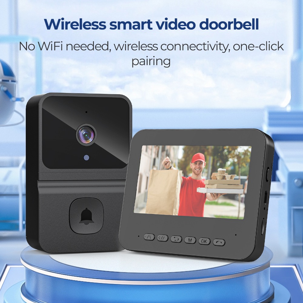 Smart Home Video - Campainha de Vídeo Inteligente Sem Fio