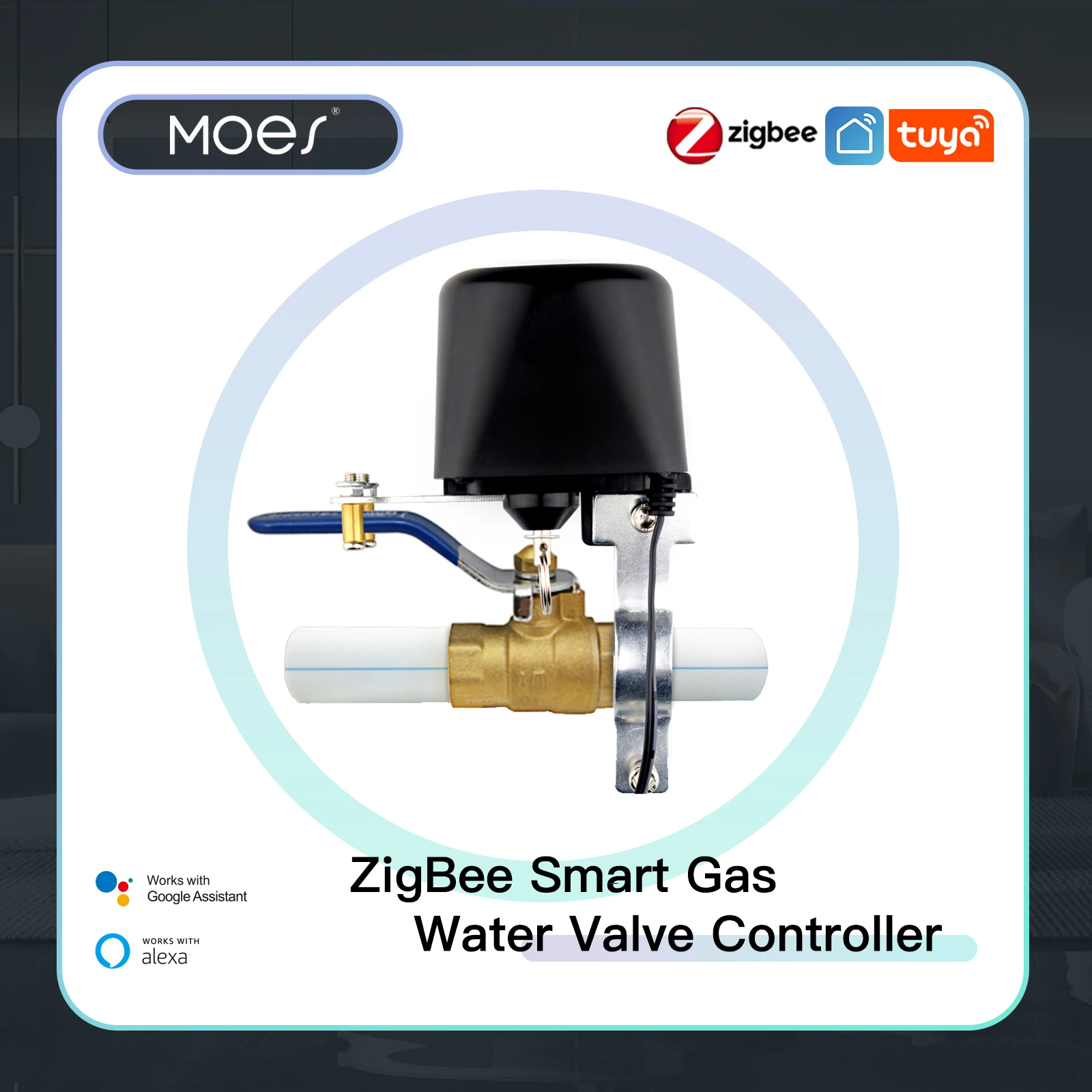 MOES-Smart Gás Water Valve Con - Smart Home Plus avaliação e preço