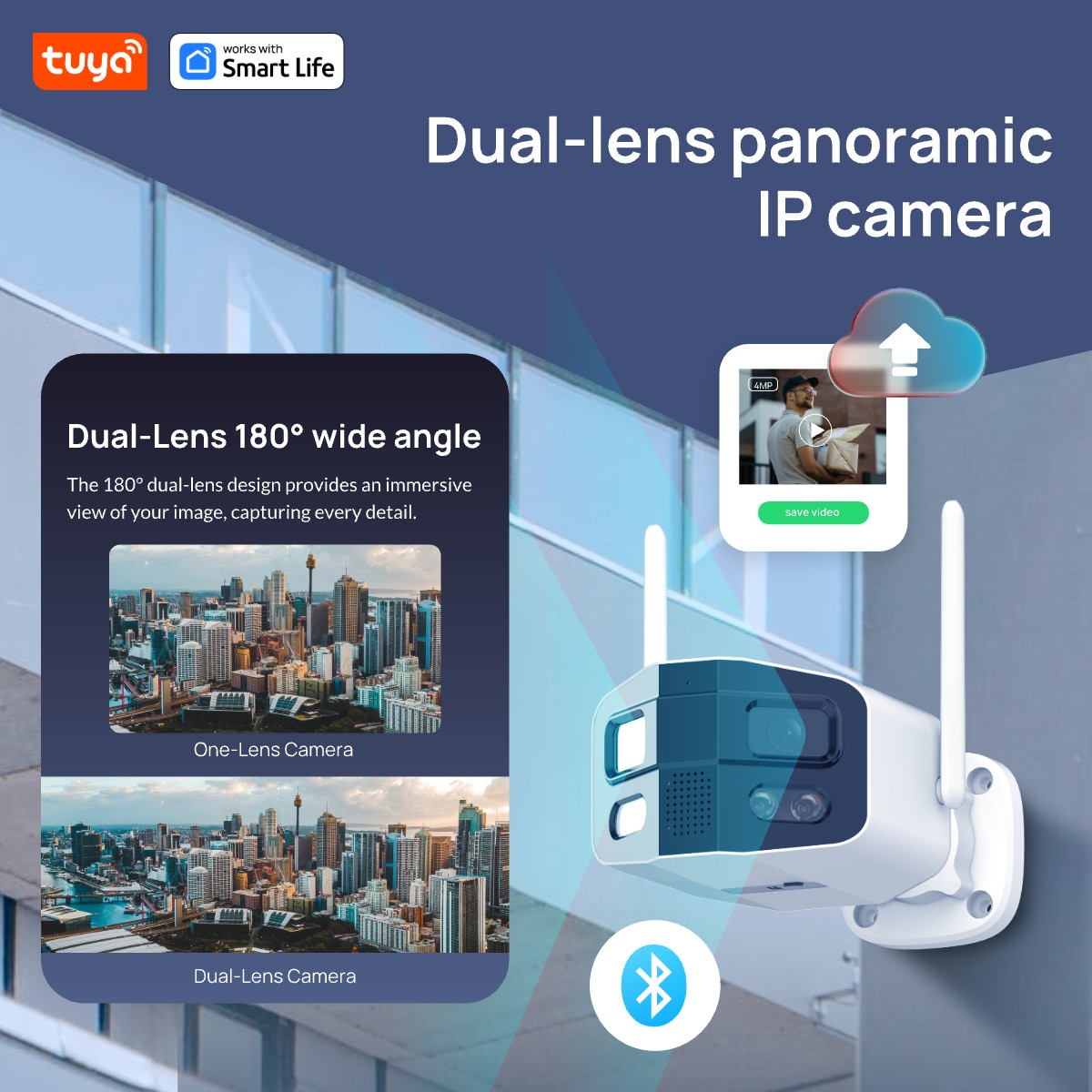 Tuya Smart 4MP 2.5K Lente Dupl - Smart Home Camera Ezviz avaliação e preço