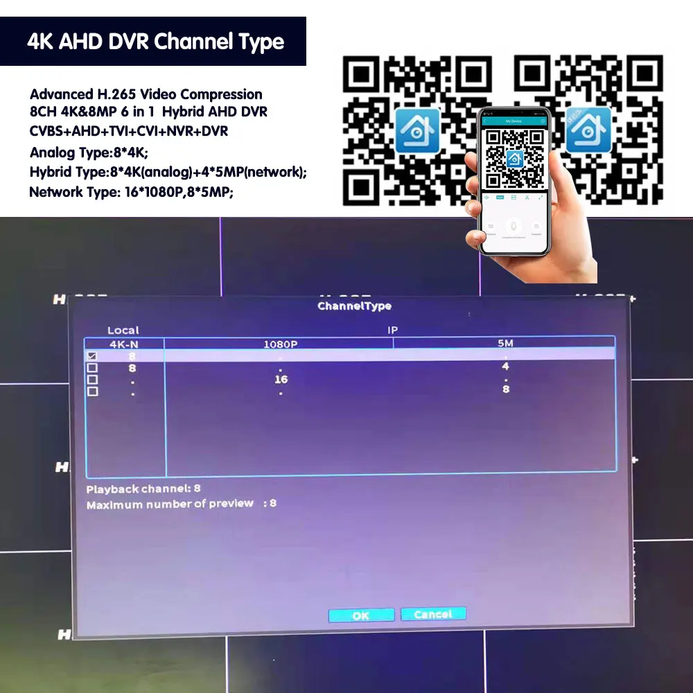 Xmeye 4K 8MP Segurança CCTV DV - Smart Home Microsoft avaliação e preço
