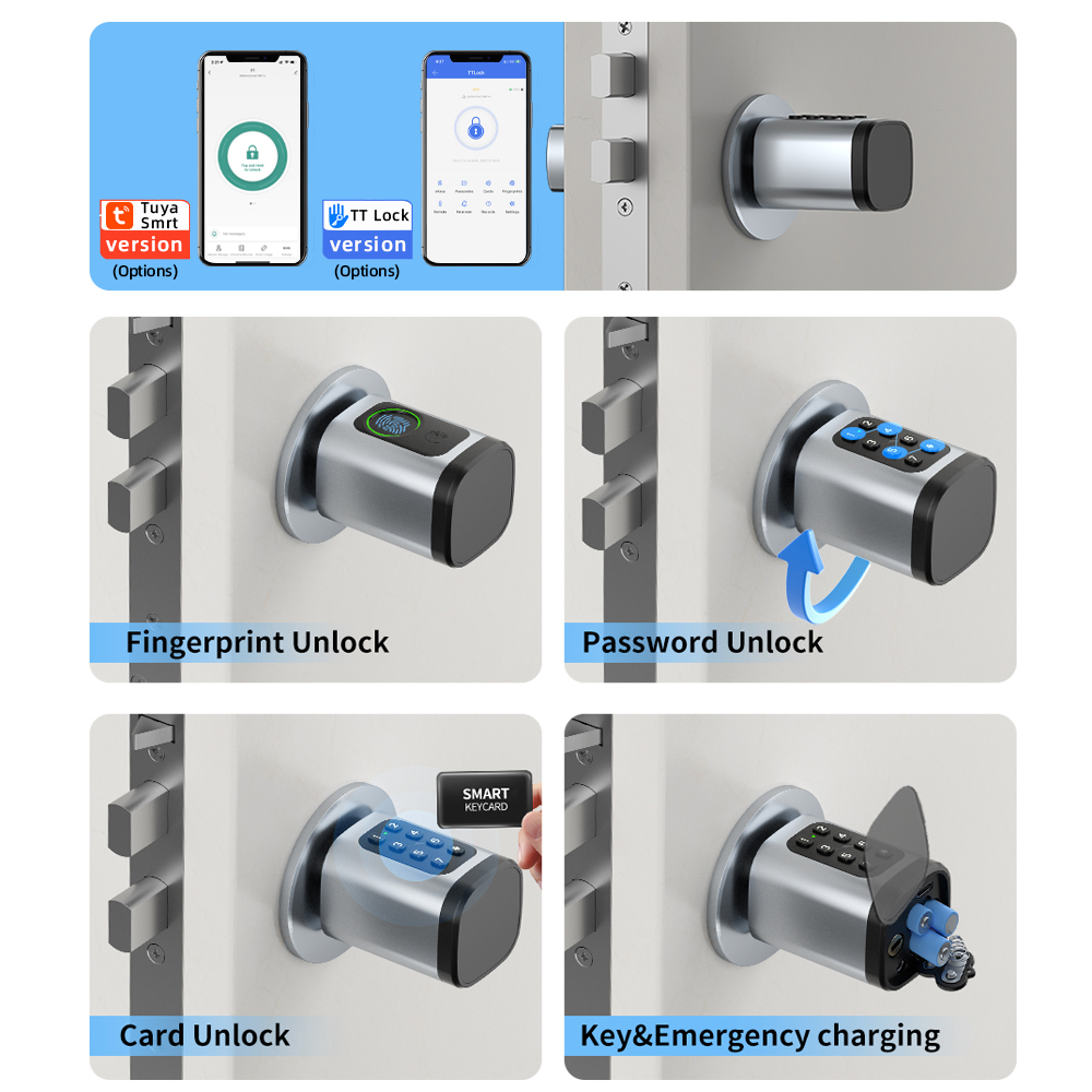 Raykube v1 tuya ble tt lock fe - Smart Home Door Lock avaliação e preço