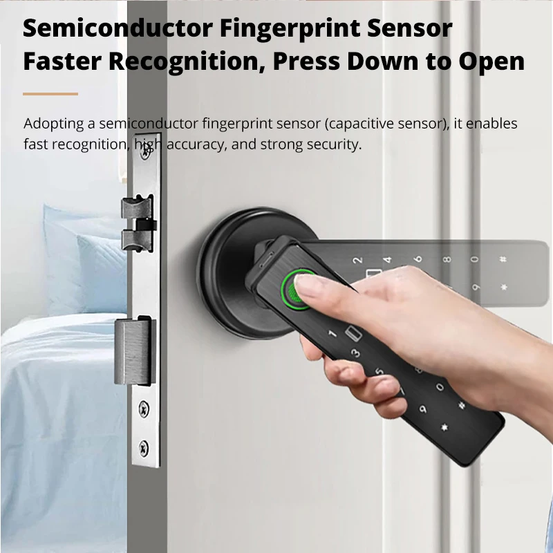 Tuya fechadura inteligente par - Smart Home Door Lock avaliação e preço