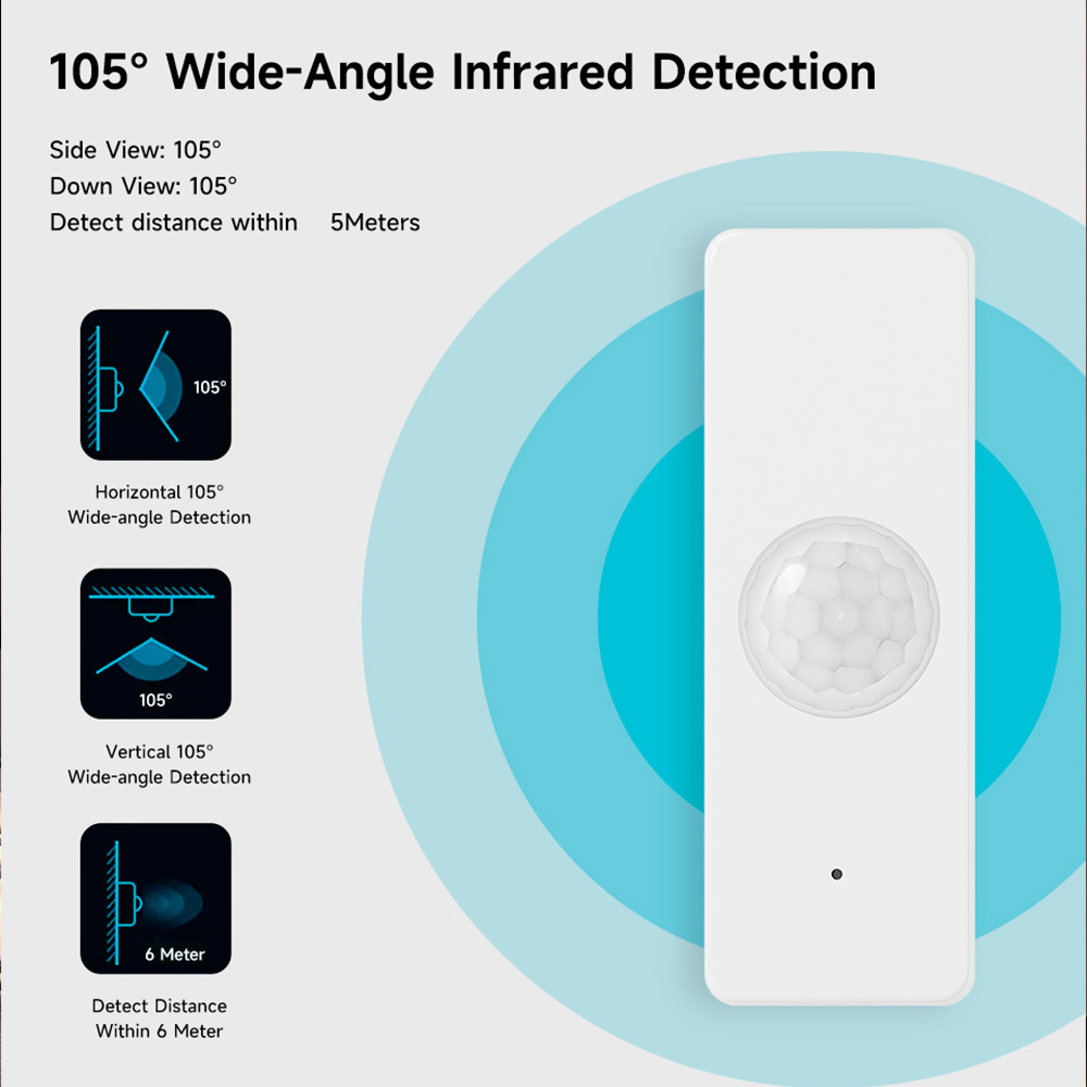 Tuya wifi zigbee pir sensor de - Smart Home Wiser avaliação e preço